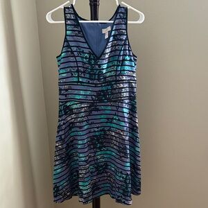 LOFT Blue Fabric Detail